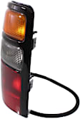 Driver Side Tail Light, with Bulb, Halogen, Amber, Clear and Red Lens, CAPA CERTIFIED