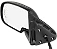 Driver Side Mirror, Power Adjust, Heated, Power Folding, Textured Black, In-glass Signal Light, With Memory, No Puddle Light, With Auto-Dim, No Blind Spot Feature