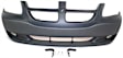 Front Upper Primed, Lower Textured Bumper Cover, With Fog Light Holes, For Models Without SXT Package, SE Model, CAPA CERTIFIED