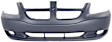 Front Primed Bumper Cover, With Emblem Provision, Without Fog Light Holes