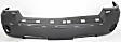 Front Primed Bumper Cover, With Molding Holes, With Fog Light Holes, Without Parking Aid Sensor Holes, CAPA CERTIFIED