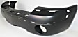 Front Primed Bumper Cover, With Molding Holes, With Fog Light Holes, Without Parking Aid Sensor Holes, CAPA CERTIFIED
