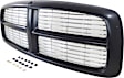 Grille Assembly, Painted Black Shell with Chrome Insert