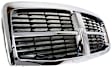 Grille Assembly, Chrome Shell with Painted Black Insert