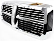Grille Assembly, Chrome Shell with Painted Black Insert