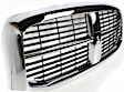Grille, Chrome Shell with Painted Black Insert