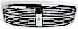 Grille, Chrome Shell with Painted Black Insert