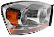 Passenger Side Headlight, with Bulb, Halogen, Chrome Interior, CAPA Certified