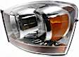 Driver Side Headlight, with Bulb, Halogen, Chrome Interior, CAPA Certified