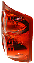 Passenger Side Tail Light, Without bulb(s), Halogen, Clear and Red Lens