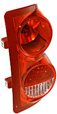 Passenger Side Tail Light, Without bulb(s), Halogen, Clear and Red Lens