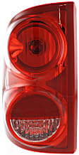 Driver Side Tail Light, Without bulb(s), Halogen, Clear and Red Lens