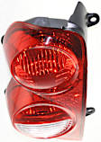 Driver Side Tail Light, without Bulb, Halogen, Clear and Red Lens, CAPA CERTIFIED