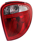 Passenger Side Tail Light, with Bulb, Halogen, Clear and Red Lens, CAPA CERTIFIED