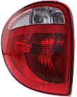 Driver Side Tail Light, with Bulb, Halogen, Clear and Red Lens, CAPA CERTIFIED