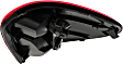 Driver Side Tail Light, with Bulb, Halogen, Clear and Red Lens, CAPA CERTIFIED