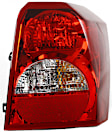 Passenger Side Tail Light, with Bulb, Halogen, Clear and Red Lens, CAPA CERTIFIED
