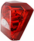 Passenger Side Tail Light, with Bulb, Halogen, Clear and Red Lens, CAPA CERTIFIED