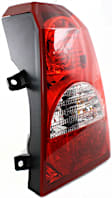 Passenger Side Tail Light, with Bulb, Halogen, Clear and Red Lens, CAPA CERTIFIED
