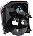 Passenger Side Tail Light, with Bulb, Halogen, Clear and Red Lens, CAPA CERTIFIED