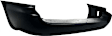 Rear Primed Bumper Cover, With Single Exhaust Hole, Without Object Sensor Holes and Black Trim, (05-07 Without Chrome Molding, Stow and Go Seat), CAPA CERTIFIED