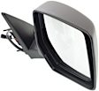 Passenger Side Mirror, Power Adjust, Manual Folding, Heated, Textured Black, No Signal Light, Memory, Puddle Light, Auto-Dimming, and Blind Spot Feature, For Models With One Touch Feature