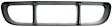 Front, Center Bumper Grille, Black