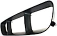 Front, Center Bumper Grille, Black