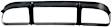 Front, Center Bumper Grille, Black