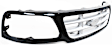 Grille Assembly, Black Shell With Silver Insert, Grille