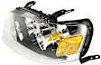 Driver Side Headlight, with Bulb, Halogen, Clear Lens, CAPA Certified