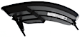 Front, Passenger Side Fog Light Cover, Primed, Sedan