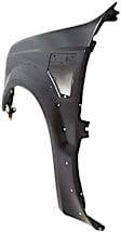 Front, Driver Side Fender, with Provisions For Emblem and Nameplate Base, For Models with Wheel Opening Molding Holes, CAPA CERTIFIED