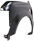 Front, Driver Side Fender, with Provisions For Emblem and Nameplate Base, For Models with Wheel Opening Molding Holes, CAPA CERTIFIED