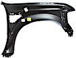 Front, Driver Side Fender, with Provisions For Emblem and Nameplate Base, For Models with Wheel Opening Molding Holes, CAPA CERTIFIED