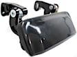 Front, Driver and Passenger Side Smooth Black Exterior Door Handle, Without Key Hole