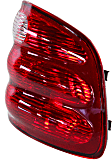Passenger Side Tail Light, without Bulb, Halogen, Red Lens, Except Lightning Models, CAPA CERTIFIED