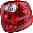Passenger Side Tail Light, without Bulb, Halogen, Red Lens, Except Lightning Models, CAPA CERTIFIED