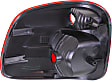 Passenger Side Tail Light, without Bulb, Halogen, Red Lens, Except Lightning Models, CAPA CERTIFIED