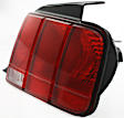 Passenger Side Tail Light, without Bulb, Halogen, Clear and Red Lens, CAPA CERTIFIED