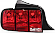 Driver Side Tail Light, without Bulb, Halogen, Clear and Red Lens, CAPA CERTIFIED