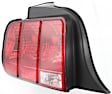 Driver Side Tail Light, without Bulb, Halogen, Clear and Red Lens, CAPA CERTIFIED