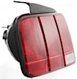 Driver Side Tail Light, without Bulb, Halogen, Clear and Red Lens, CAPA CERTIFIED