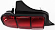 Driver Side Tail Light, without Bulb, Halogen, Clear and Red Lens, CAPA CERTIFIED