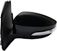 Driver Side Mirror, Power Adjust, Heated, Manual Folding, Paintable, In-housing Signal Light, with Memory, with Puddle Light, No Auto-Dimming, with Blind Spot Detection in Glass