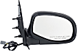 Passenger Side Mirror, Power, Manual Folding, Non-Heated, Textured Black, No Signal Light, No Memory, No Puddle Light, No Auto-Dimming, No Blind Spot Feature