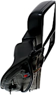 Passenger Side Towing Mirror, Power Adjust, Heated, Power Folding, Textured Black, In-housing Signal Light, With Memory, No Puddle Light, No Auto-Dim, With Blind Spot Glass