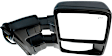 Passenger Side Towing Mirror, Power Adjust, Heated, Power Folding, Textured Black, In-housing Signal Light, With Memory, No Puddle Light, No Auto-Dim, With Blind Spot Glass