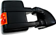 Passenger Side Towing Mirror, Power Adjust, Heated, Power Folding, Textured Black, In-housing Signal Light, With Memory, No Puddle Light, No Auto-Dim, With Blind Spot Glass
