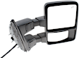 Passenger Side Towing Mirror, Power Adjust, Heated, Power Folding, With 1 Chrome and 1 Paintable Cap, In-housing Signal Light, No Memory, No Puddle Light, No Auto-Dim, With Blind Spot Glass